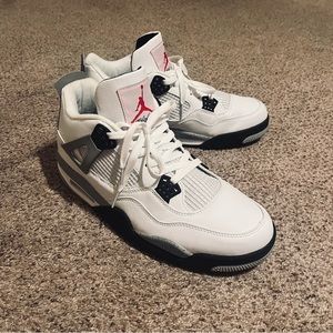 Air Jordan 4 Retro Cement White